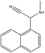 2-(methylamino)-2-(naphthalen-1-yl)acetonitrile,,结构式