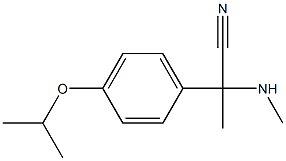 2-(methylamino)-2-[4-(propan-2-yloxy)phenyl]propanenitrile