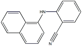 2-(naphthalen-1-ylamino)benzonitrile,,结构式