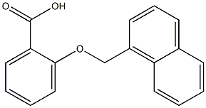 2-(naphthalen-1-ylmethoxy)benzoic acid Structure