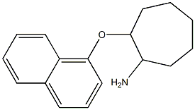 2-(naphthalen-1-yloxy)cycloheptan-1-amine 化学構造式