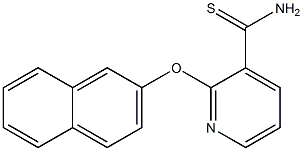 2-(naphthalen-2-yloxy)pyridine-3-carbothioamide Structure