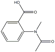 2-(N-methylacetamido)benzoic acid Structure