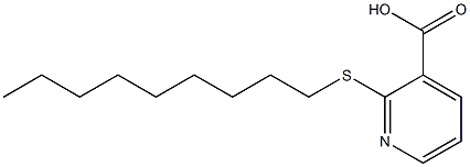 2-(nonylsulfanyl)pyridine-3-carboxylic acid,,结构式