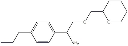 2-(oxan-2-ylmethoxy)-1-(4-propylphenyl)ethan-1-amine 化学構造式