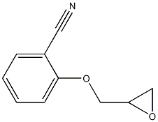 2-(oxiran-2-ylmethoxy)benzonitrile Struktur