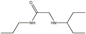 2-(pentan-3-ylamino)-N-propylacetamide 结构式