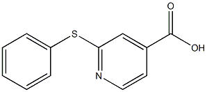 2-(phenylsulfanyl)pyridine-4-carboxylic acid Structure