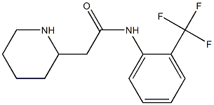 2-(piperidin-2-yl)-N-[2-(trifluoromethyl)phenyl]acetamide 化学構造式
