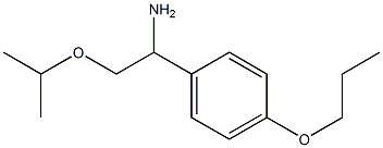 2-(propan-2-yloxy)-1-(4-propoxyphenyl)ethan-1-amine 结构式