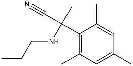 2-(propylamino)-2-(2,4,6-trimethylphenyl)propanenitrile Structure