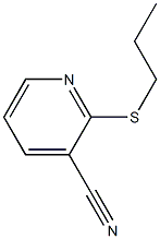 2-(propylsulfanyl)pyridine-3-carbonitrile Structure