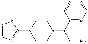 2-(pyridin-2-yl)-2-[4-(1,3-thiazol-2-yl)piperazin-1-yl]ethan-1-amine|