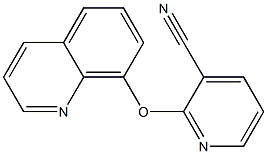 2-(quinolin-8-yloxy)pyridine-3-carbonitrile|