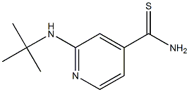 2-(tert-butylamino)pyridine-4-carbothioamide,,结构式