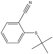 2-(tert-ブチルチオ)ベンゾニトリル 化学構造式