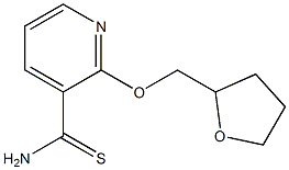2-(tetrahydrofuran-2-ylmethoxy)pyridine-3-carbothioamide 化学構造式