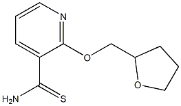 2-(tetrahydrofuran-2-ylmethoxy)pyridine-3-carbothioamide 结构式