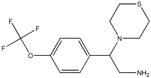 2-(thiomorpholin-4-yl)-2-[4-(trifluoromethoxy)phenyl]ethan-1-amine Structure