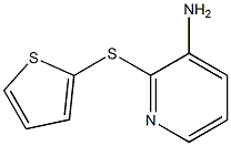 2-(thiophen-2-ylsulfanyl)pyridin-3-amine,,结构式