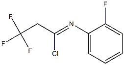 2,2,2-trifluoro-N-(2-fluorophenyl)ethanecarbonimidoyl chloride 结构式