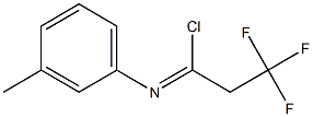 2,2,2-trifluoro-N-(3-methylphenyl)ethanecarbonimidoyl chloride Structure