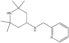 2,2,6,6-tetramethyl-N-(pyridin-2-ylmethyl)piperidin-4-amine 化学構造式