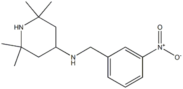 2,2,6,6-tetramethyl-N-[(3-nitrophenyl)methyl]piperidin-4-amine 化学構造式