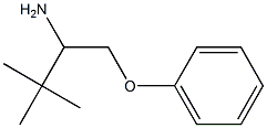 2,2-dimethyl-1-(phenoxymethyl)propylamine,,结构式