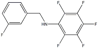 2,3,4,5,6-pentafluoro-N-[(3-fluorophenyl)methyl]aniline,,结构式