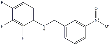 2,3,4-trifluoro-N-[(3-nitrophenyl)methyl]aniline,,结构式