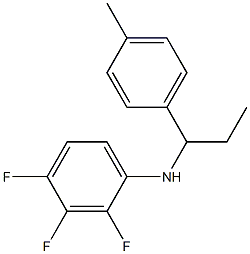 2,3,4-trifluoro-N-[1-(4-methylphenyl)propyl]aniline,,结构式