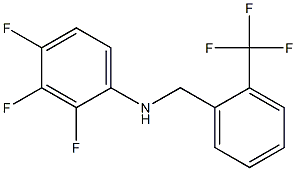 2,3,4-trifluoro-N-{[2-(trifluoromethyl)phenyl]methyl}aniline Structure
