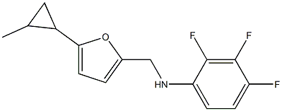 2,3,4-trifluoro-N-{[5-(2-methylcyclopropyl)furan-2-yl]methyl}aniline,,结构式