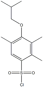 2,3,5-trimethyl-4-(2-methylpropoxy)benzene-1-sulfonyl chloride,,结构式