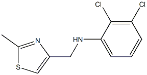 2,3-dichloro-N-[(2-methyl-1,3-thiazol-4-yl)methyl]aniline Structure