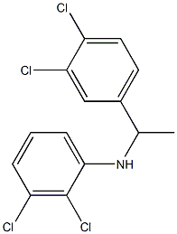 2,3-dichloro-N-[1-(3,4-dichlorophenyl)ethyl]aniline 结构式