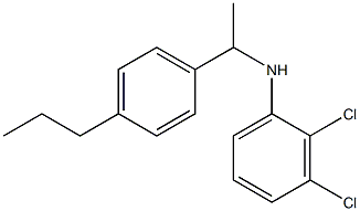 2,3-dichloro-N-[1-(4-propylphenyl)ethyl]aniline 化学構造式