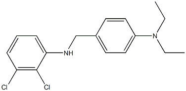2,3-dichloro-N-{[4-(diethylamino)phenyl]methyl}aniline Structure