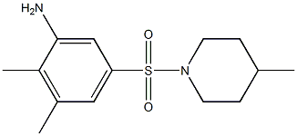 2,3-dimethyl-5-[(4-methylpiperidine-1-)sulfonyl]aniline