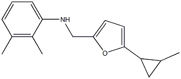 2,3-dimethyl-N-{[5-(2-methylcyclopropyl)furan-2-yl]methyl}aniline|