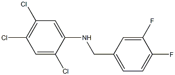 2,4,5-trichloro-N-[(3,4-difluorophenyl)methyl]aniline Structure