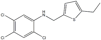 2,4,5-trichloro-N-[(5-ethylthiophen-2-yl)methyl]aniline Struktur