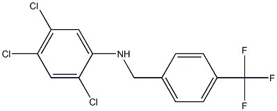 2,4,5-trichloro-N-{[4-(trifluoromethyl)phenyl]methyl}aniline|