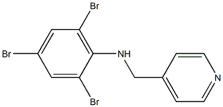 2,4,6-tribromo-N-(pyridin-4-ylmethyl)aniline,,结构式