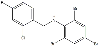 2,4,6-tribromo-N-[(2-chloro-4-fluorophenyl)methyl]aniline 结构式
