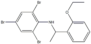 2,4,6-tribromo-N-[1-(2-ethoxyphenyl)ethyl]aniline Structure