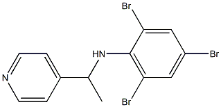 2,4,6-tribromo-N-[1-(pyridin-4-yl)ethyl]aniline,,结构式