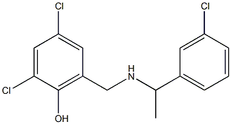 2,4-dichloro-6-({[1-(3-chlorophenyl)ethyl]amino}methyl)phenol|