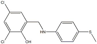 2,4-dichloro-6-({[4-(methylsulfanyl)phenyl]amino}methyl)phenol|